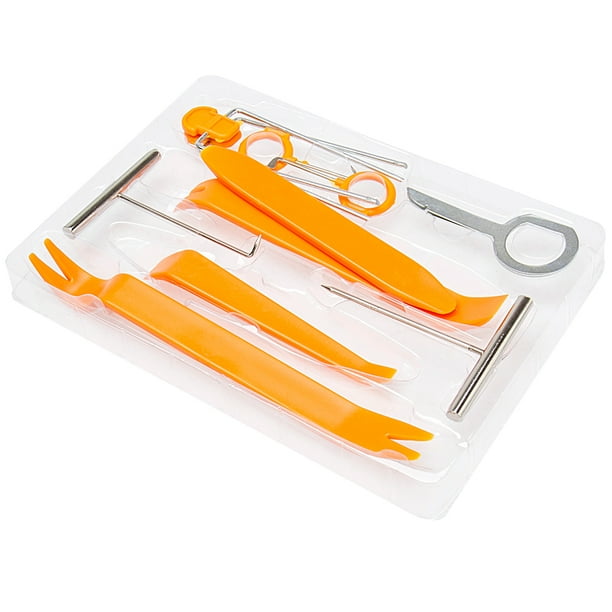 12pcs Car Auto Dash Door Radio Stereo Trim Panel Removal Open Pry Clip Tool Kit